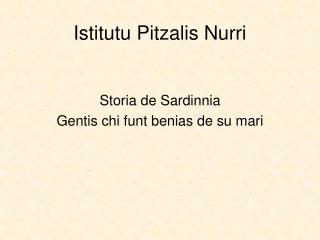 Istitutu Pitzalis Nurri
