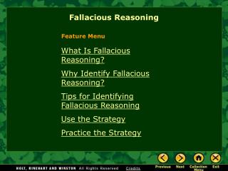 What Is Fallacious Reasoning? Why Identify Fallacious Reasoning?