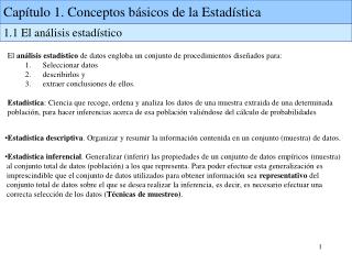 Capítulo 1. Conceptos básicos de la Estadística