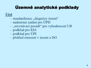 Územně analytické podklady