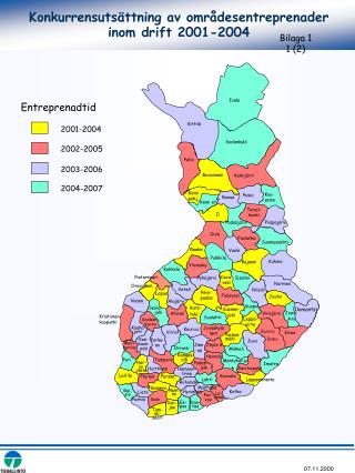 Konkurrensutsättning av områdesentreprenader inom drift 2001-2004