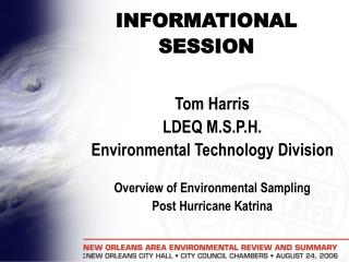 INFORMATIONAL SESSION