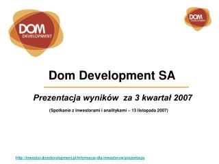 D om Development SA