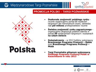 PROMOCJA POLSKI – TARGI POZNAŃSKIE