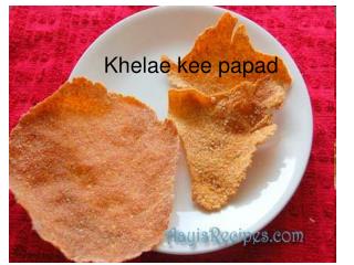 Khelae kee papad