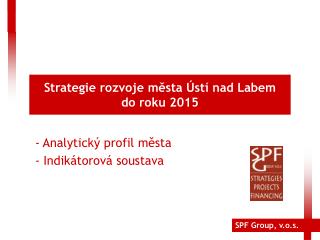 Strategie rozvoje města Ústí nad Labem do roku 2015