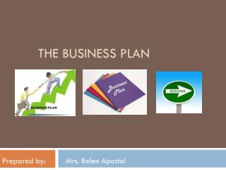 The business plan