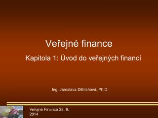 Veřejné finance