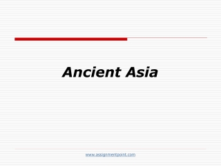 Ancient Asia