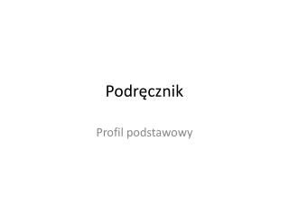 Podręcznik