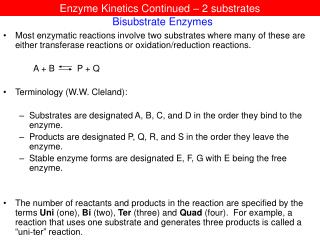 Bisubstrate Enzymes