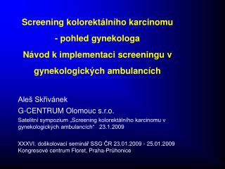 Screening kolorektálního karcinomu