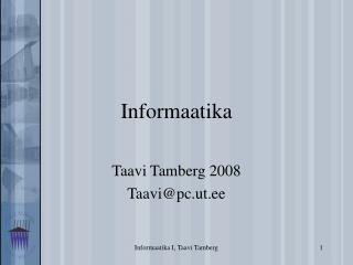 Informaatika