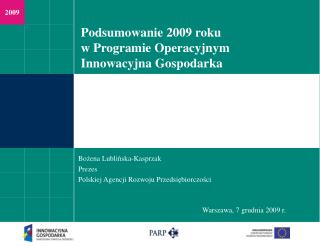 Warszawa, 7 grudnia 2009 r.