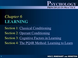 Chapter 6 LEARNING