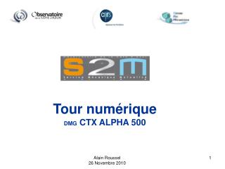 Tour numérique DMG CTX ALPHA 500