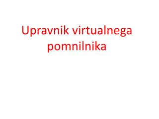 Upravnik virtualnega pomnilnika