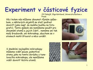 Experiment v částicové fyzice