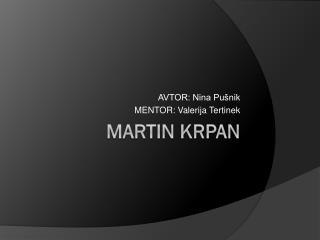Martin Krpan