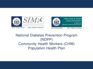 National Diabetes Prevention Program (NDPP) Community Health Workers (CHW) Population Health Plan