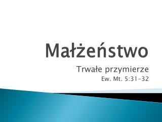 Małżeństwo