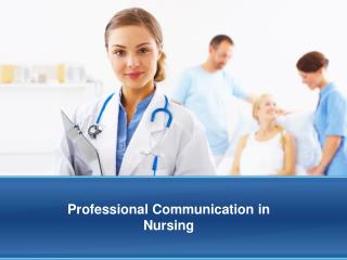 Professional Communication in Nursing