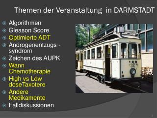 Themen der Veranstaltung in DARMSTADT