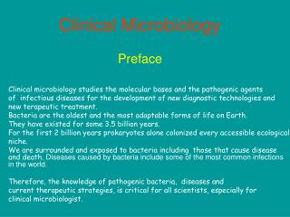 Clinical Microbiology