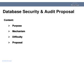 Content: Purpose Mechanism Difficulty Proposal