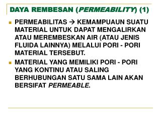 DAYA REMBESAN ( PERMEABILITY ) (1)