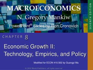 Economic Growth II: Technology, Empirics, and Policy