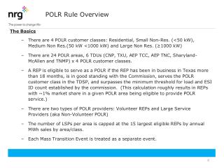 POLR Rule Overview