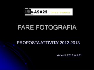 FARE FOTOGRAFIA
