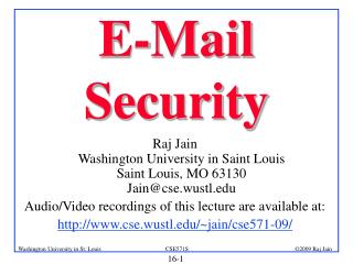 E-Mail Security