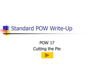 Standard POW Write-Up