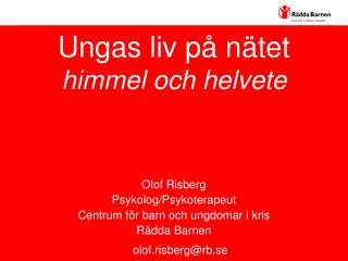 Ungas liv på nätet himmel och helvete