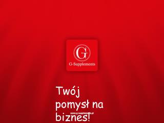 Twój pomysł na biznes!
