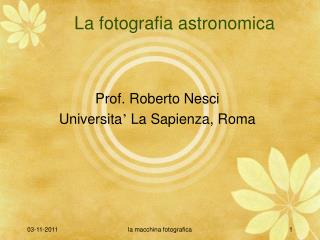 La fotografia astronomica