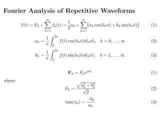 Fourier Analysis