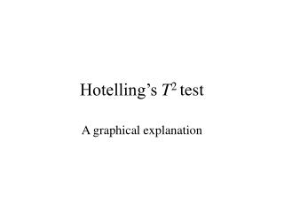 Hotelling’s T 2 test