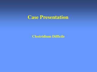 Case Presentation