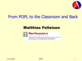 From POPL to the Classroom and Back