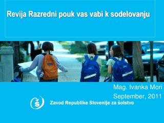 Revija Razredni pouk vas vabi k sodelovanju