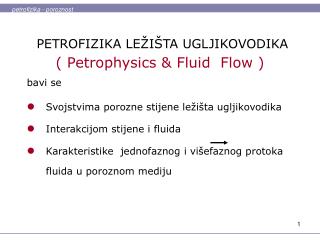 PETROFIZIKA LEŽIŠTA UGLJIKOVODIKA