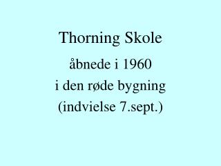 Thorning Skole