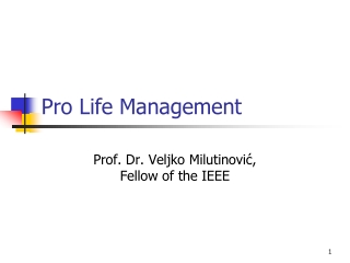Pro Life Management