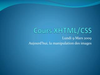 Cours XHTML/CSS