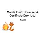 Mozilla Firefox Browser Ceritificate Download
