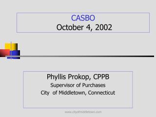 CASBO October 4, 2002