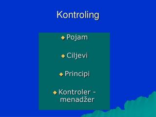 Kontroling